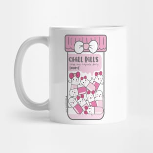 chill pills cute pills cartoon Mug